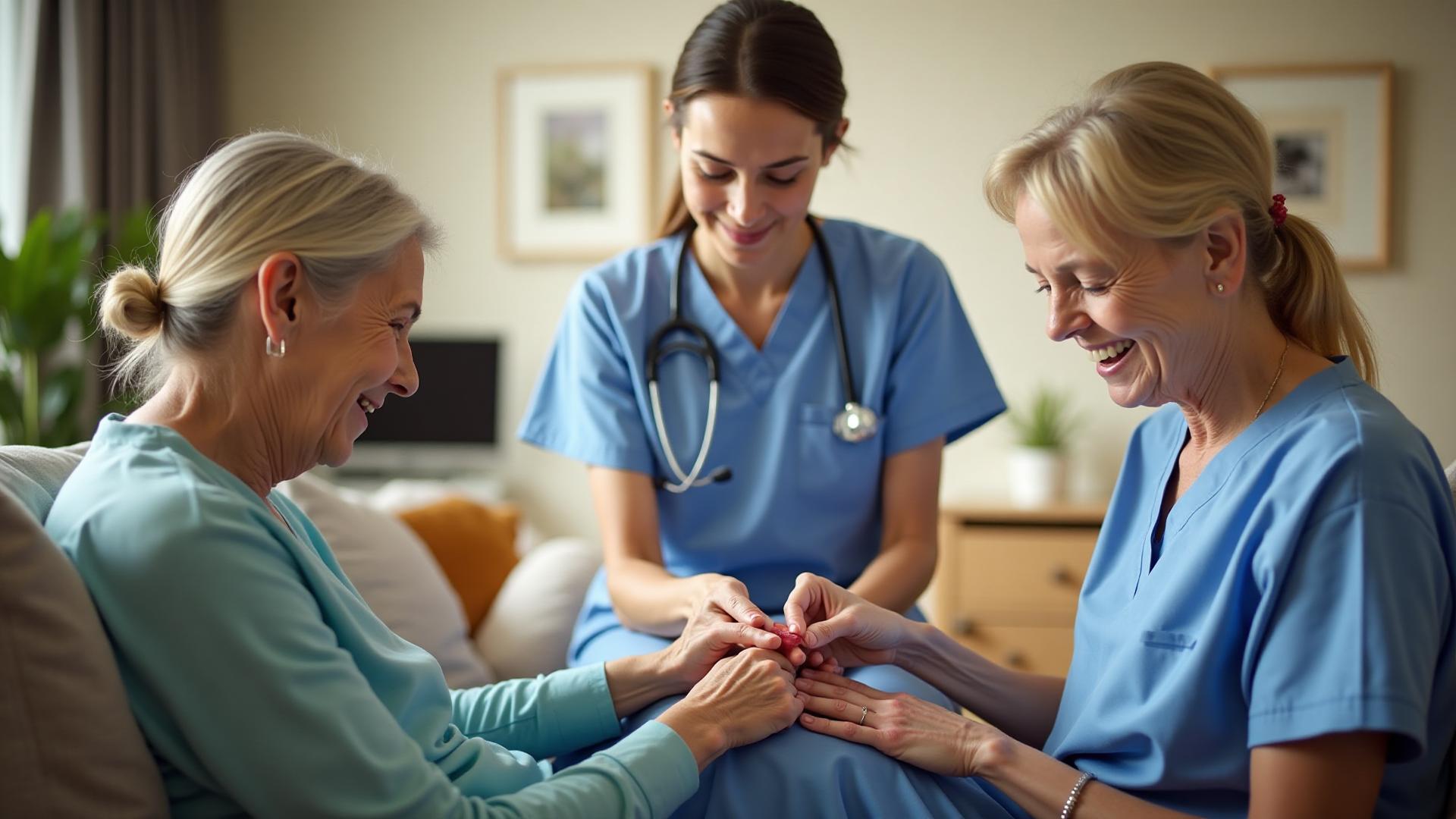 Professional wound care in home setting